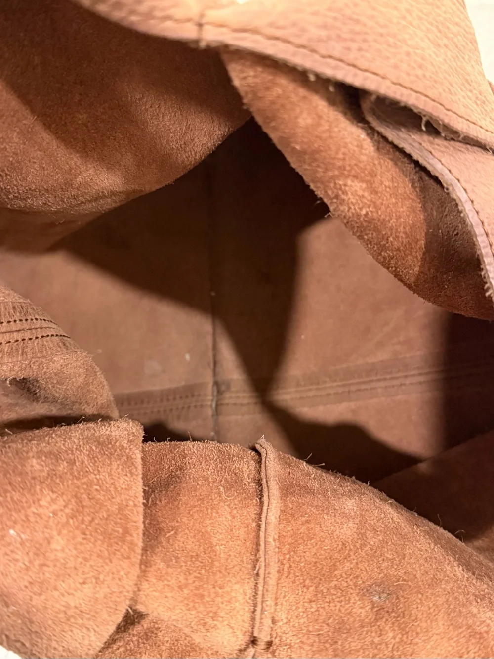 Shinola Detroit Tan Leather Relaxed Hobo Shoulder Bag Tote Handbag Bourbon